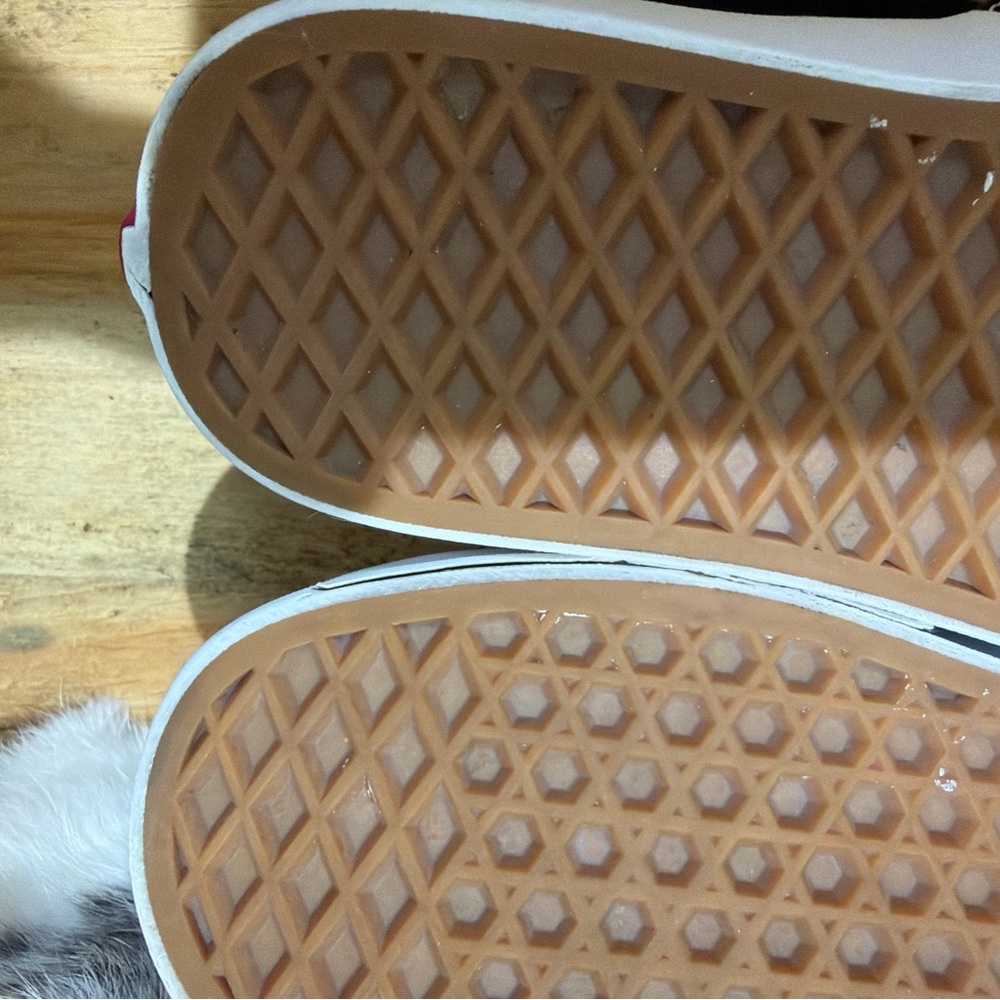 Vans Black and White Flame Checkered Sneakers - Picture 9 of 11